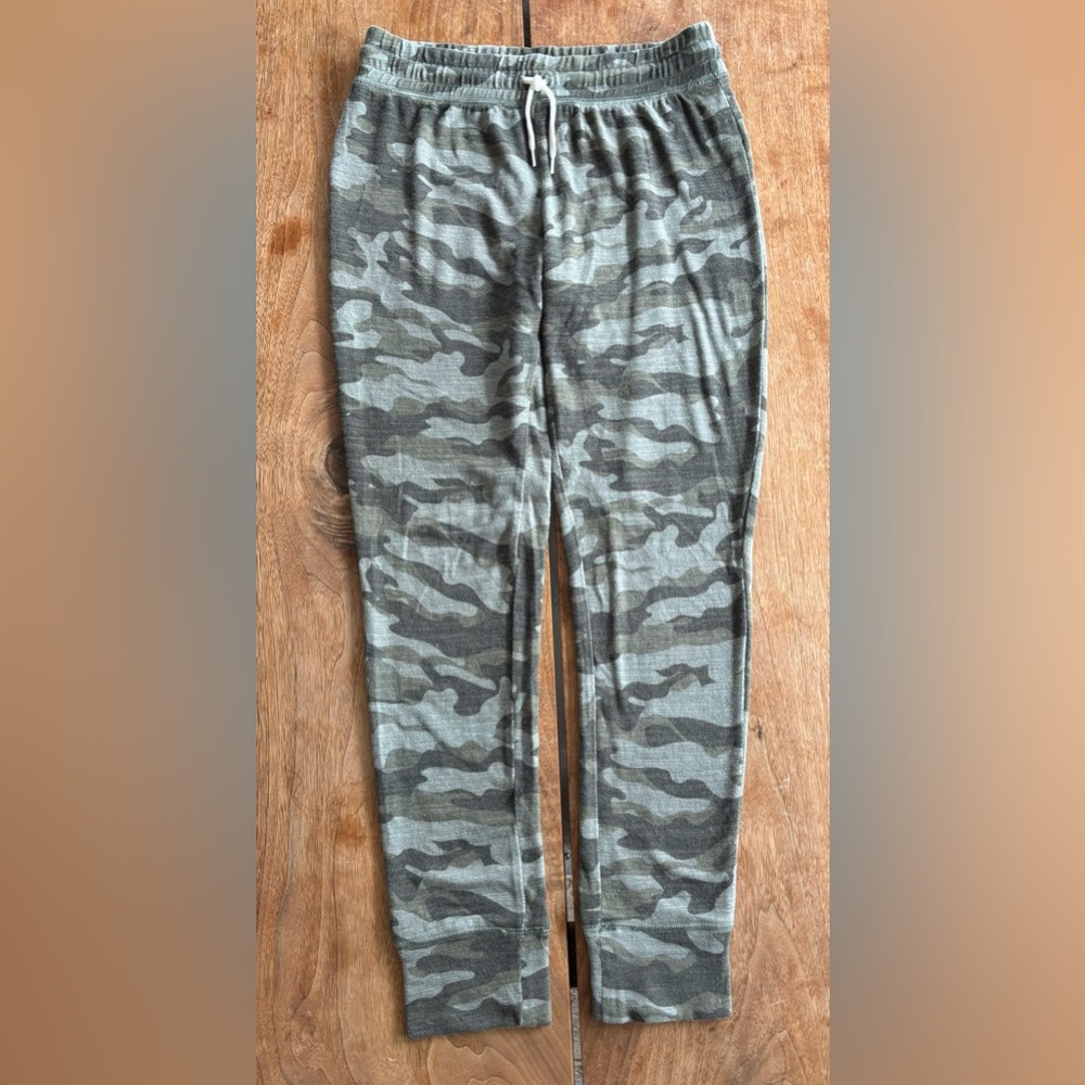 Old Navy Girls XL Leggings Plush Camo Olive Leggin Cozy Jogger Pants - Picture 2 of 11